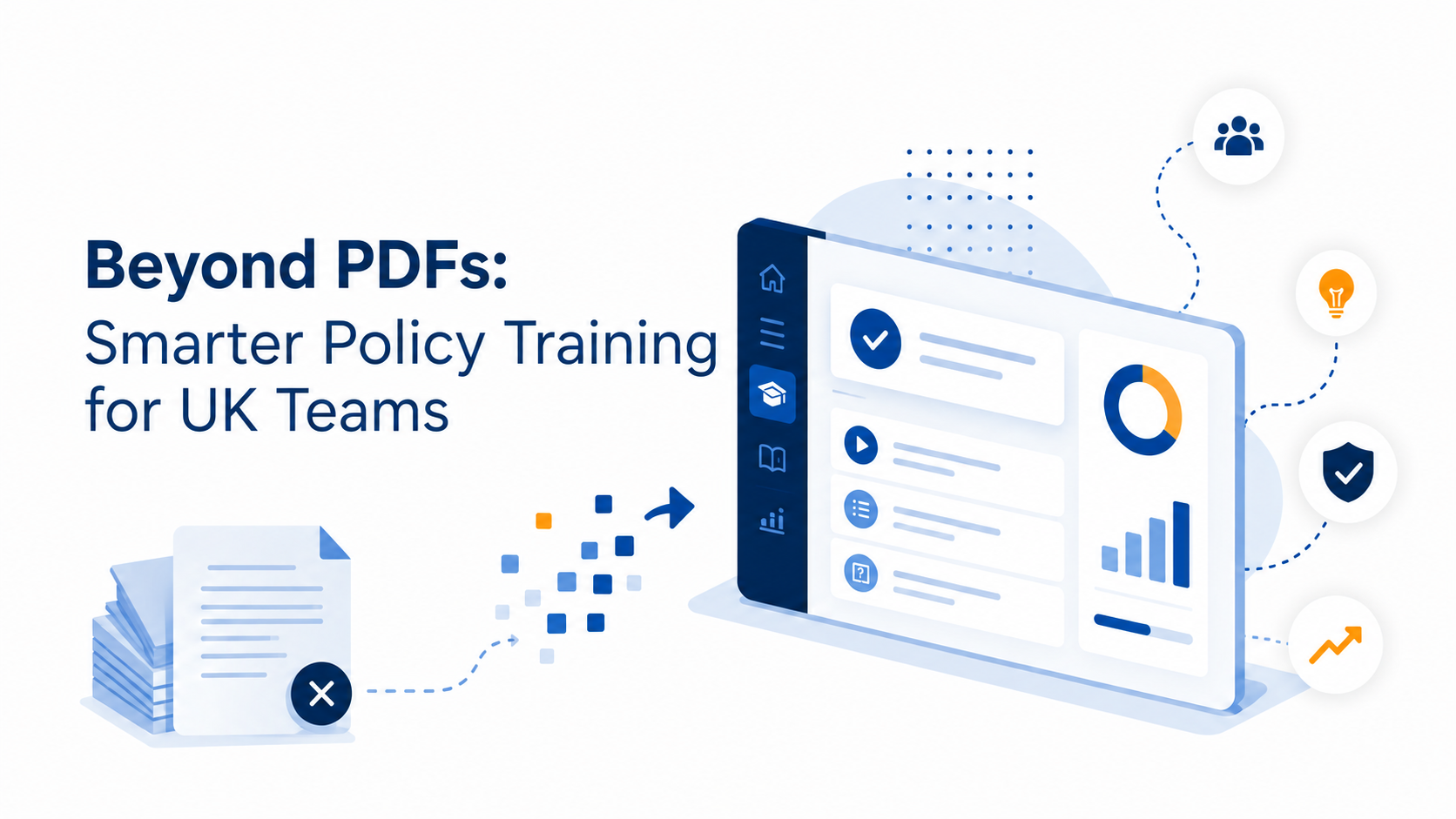 Illustration for the article: Beyond PDFs: Smarter Policy Training for UK Teams