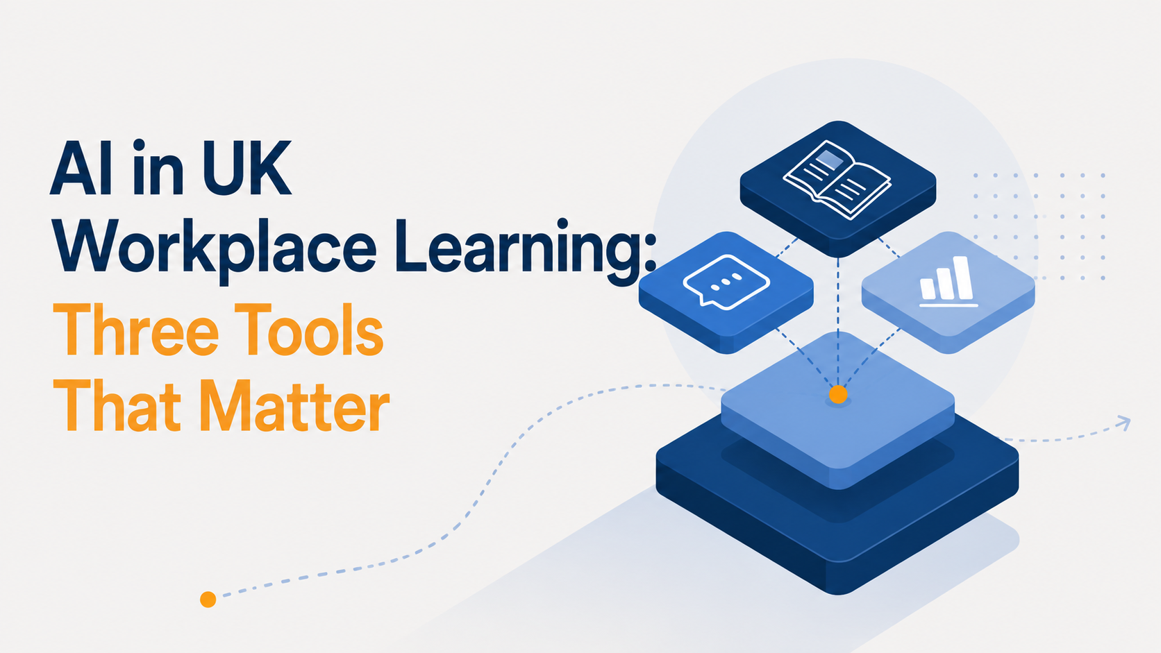 Illustration for the article: AI in UK Workplace Learning: Three Tools That Matter