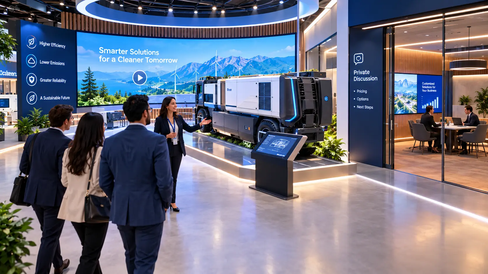 Virtual product demonstration showroom