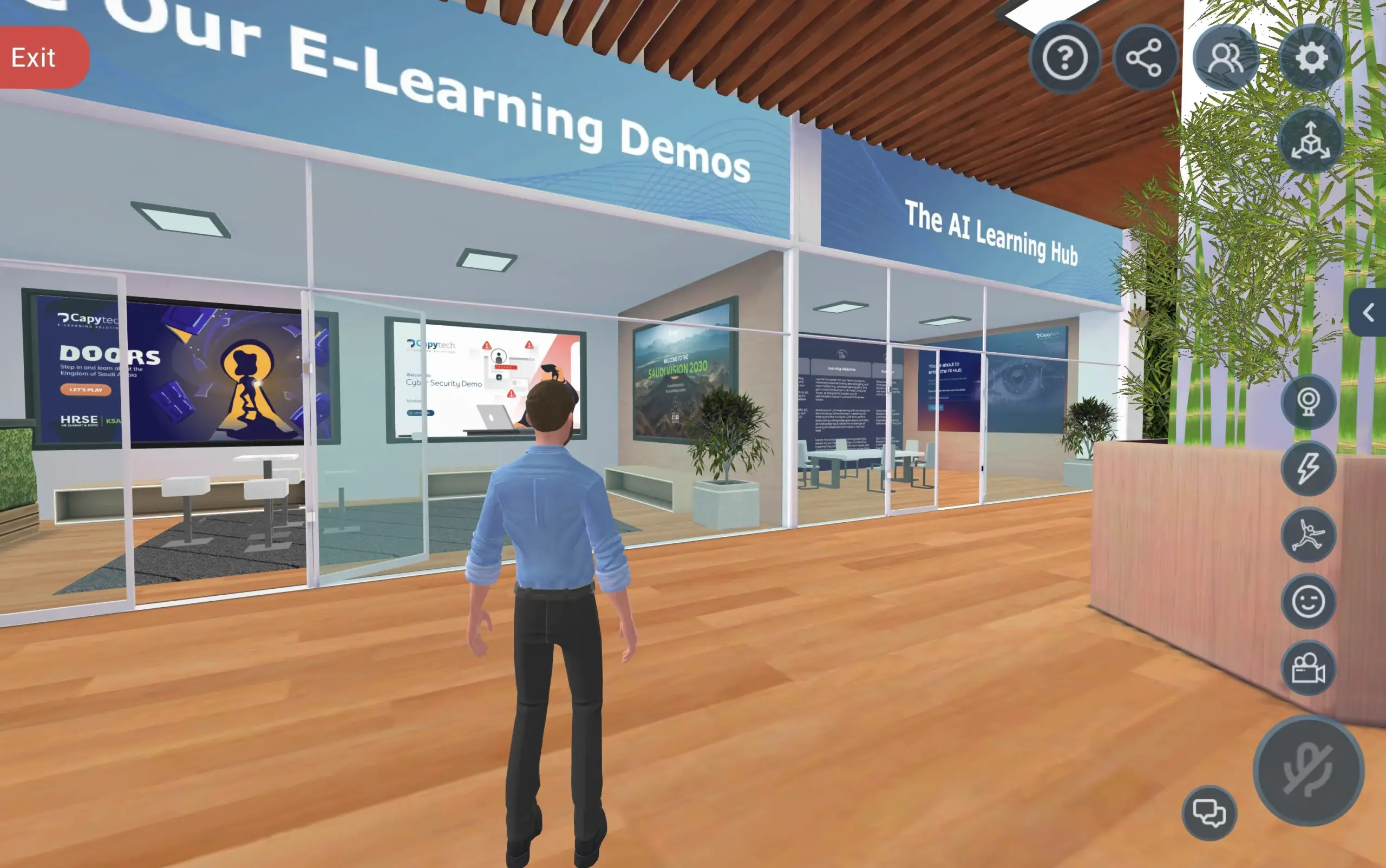 Virtual product demonstration space built by Capytech