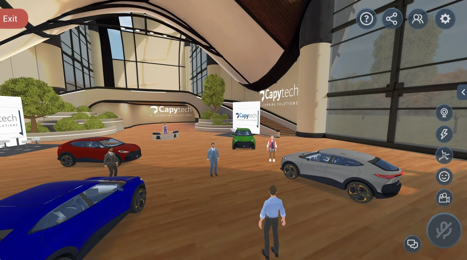 Virtual product demonstration space