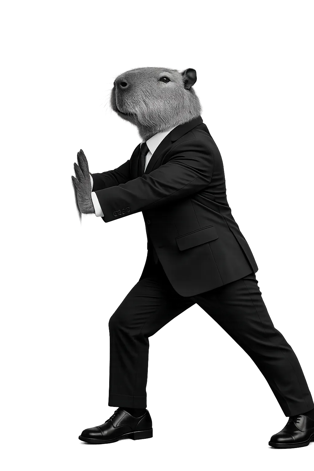 Capybara Pushing